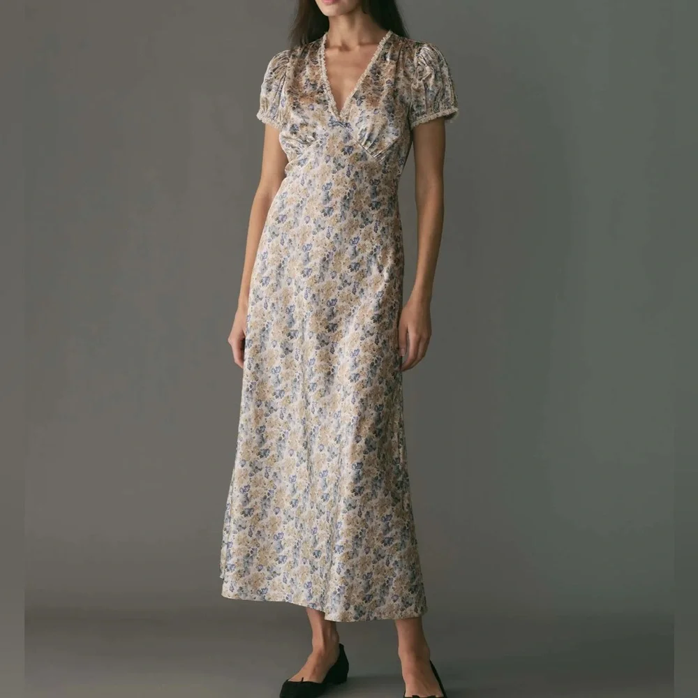 DOEN Bleu Wildflower
Thicket Silk Dress π - Picture 7 of 8
